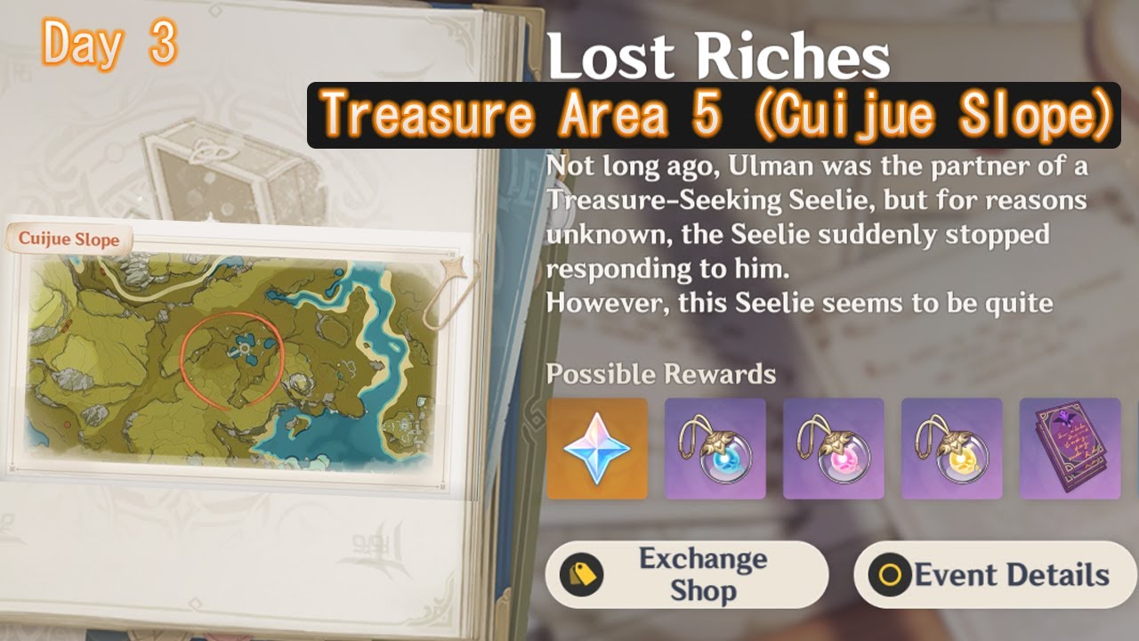 Treasure Area 5, Cuijue Slope Lost Riches Event (Genshin Impact