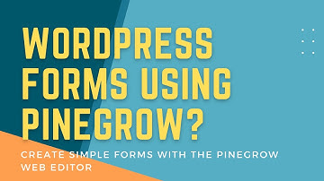 Create Simple Forms with the Pinegrow Web Editor