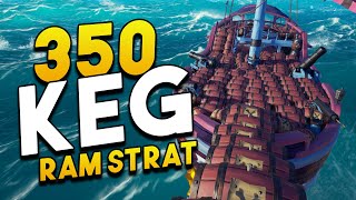 350 Kegs - Ramming A Sloop with 350 Kegs in Sea of Thieves // Ram Strat Best Strat?