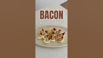 Next-level brekkie idea? Try these Bacon Deviled Eggs! 🥚 🥓