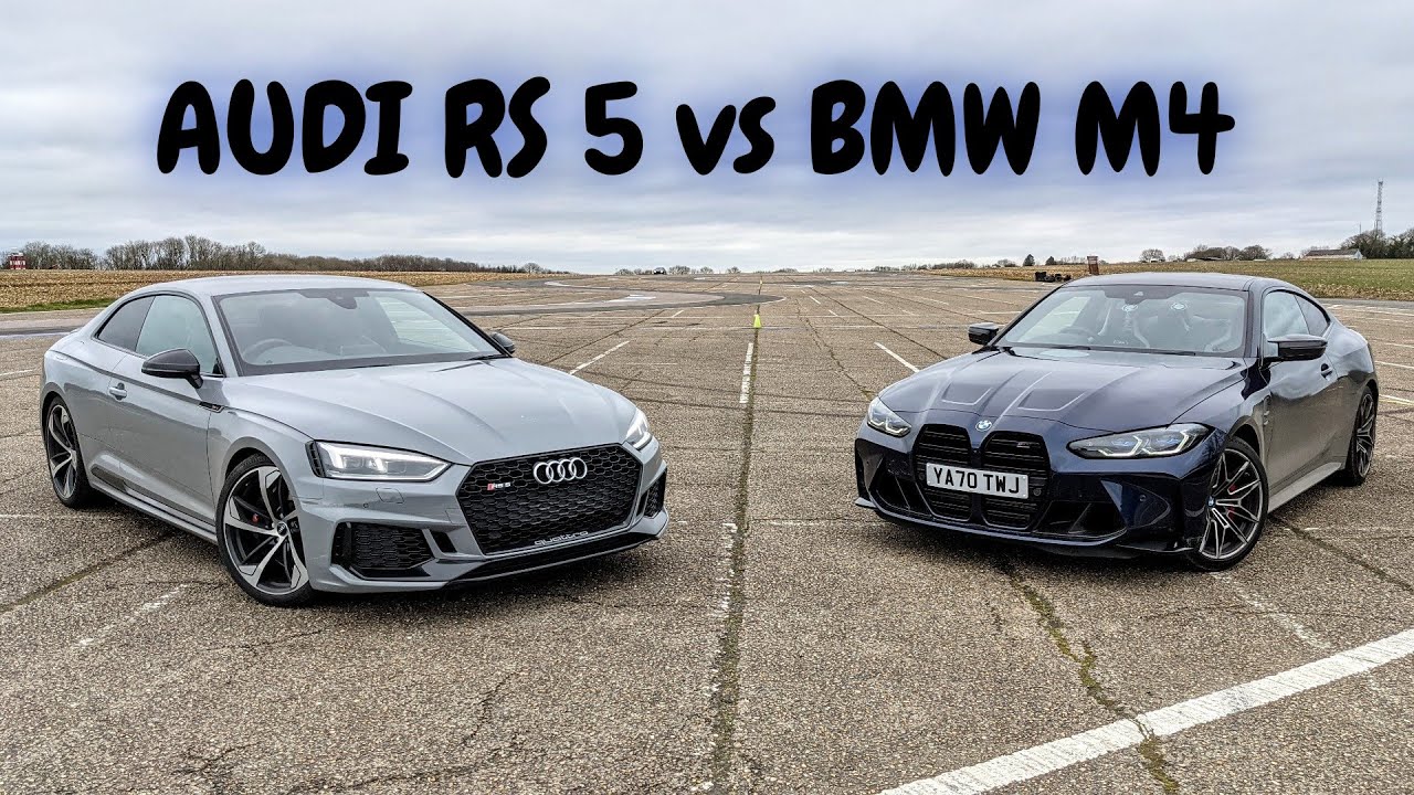 Drag Race New Bmw M4 Vs Audi Rs 5 Track Battle 4k Youtube