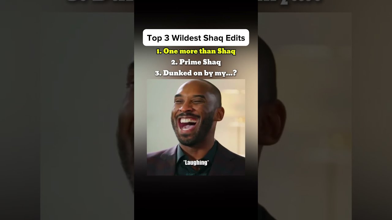 Top 3 Wildest Shaq Edits Nba Basketball