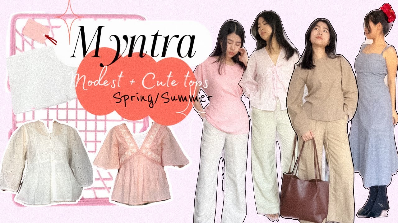 Must checkout modest+cute tops from Myntra for this spring/summer.