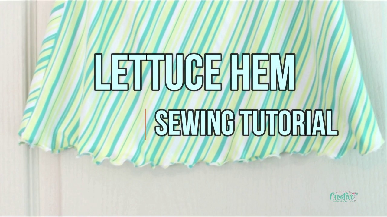 How to Sew A Lettuce Hem on a Sewing Machine (Lettuce Edging) 