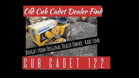 Cub Cadet 122 -Rare Find- Found & Purchased from an Old Cub Cadet Dealership !