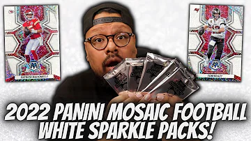 Opening Up Only FIVE 2022 Panini Mosaic Football White Sparkle Packs! I'M ADDICTED!!!