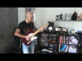 Guitar Improvisation with Line 6 Helix with Yamaha HS8 monitors. Clean and dist tones.