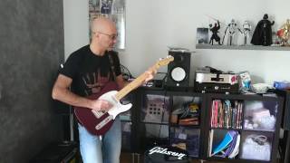 Guitar Improvisation with Line 6 Helix with Yamaha HS8 monitors. Clean and dist tones.