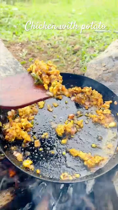 Chicken Kemaa with potato #youtubeshorts #trending #food