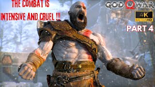 The Combat is Intensive and Cruel - God of War (4k) in 2024 - Gameplay walkthrough