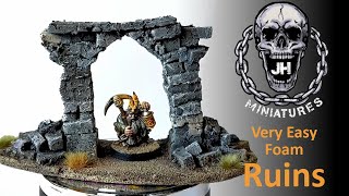 How to make Ruins out of Cheap Foam (suitable for D&D, WHFB, Frostgrave, Mordheim)