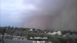 عاصفة رملية ولاية بركاء - سلطنة عمان