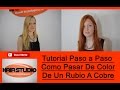 Tutorial Paso a Paso Pasar Color de Cabello Rubio a Color Cobre 8.4