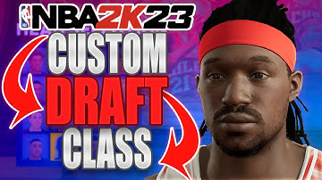 How to add a CREATED player to a CUSTOM draft class on NBA 2K23