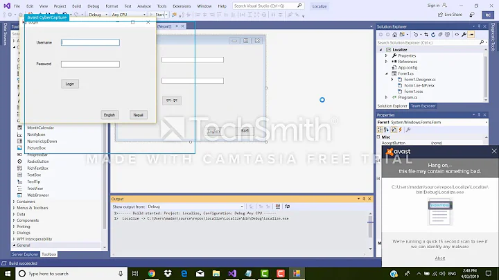 Localization of c# .NET windows form application