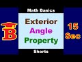 Exterior Angle Property of a Cyclic Quadrilateral