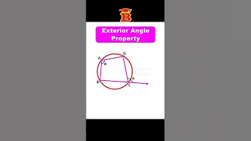 Exterior Angle Property of a Cyclic Quadrilateral