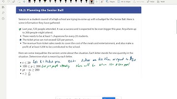 Algebra 1 Unit 2 Lesson 18 part 2