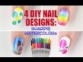 4 Ways to DIY Sharpie Watercolor Nail Art!