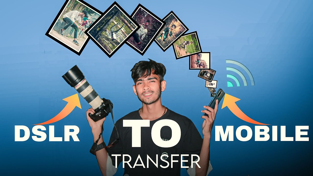 How to Dslr to mobile Photo transfer | canon camera se photo mobile me ...