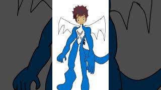 Davis Motomiya turns into ExVeemon