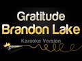 Brandon Lake Gratitude Karaoke Version mp3