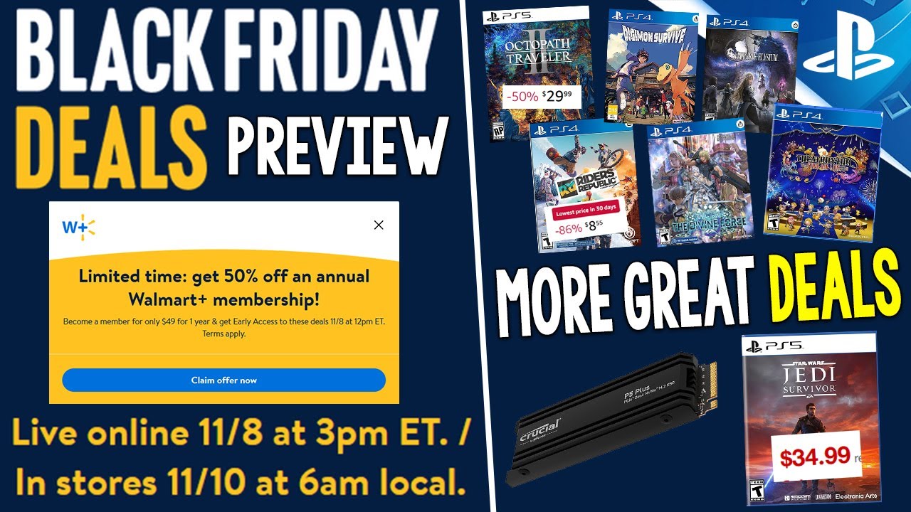 More EARLY Black Friday 2023 Deals PREVIEW + AWESOME New PS4/PS5 Game  Deals! 