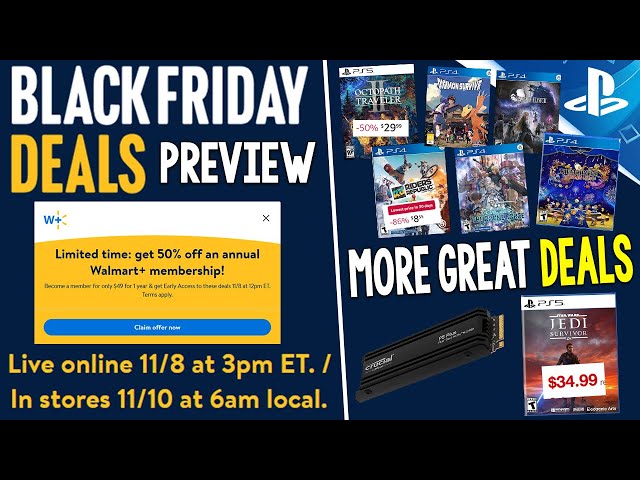 More EARLY Black Friday 2023 Deals PREVIEW + AWESOME New PS4/PS5 Game  Deals! 