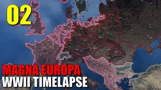 Europe in Flames Part 02 - Hoi4 WWII Timelapse