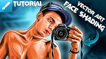 Vector Art Face Shading ✅ | Face Shading for Beginners 💥| Infinite Design Tutorial #nickcreation