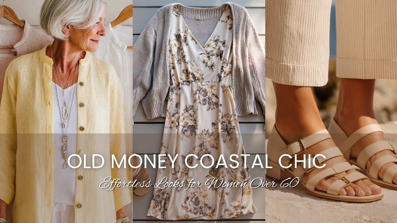 Old Money Coastal Chic ⛵️ Effortless Looks for Women Over 60. ☀️👵