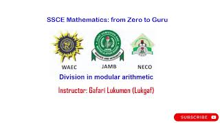 modular arithmetic 5 How to perform division in modular arithmetic (English)