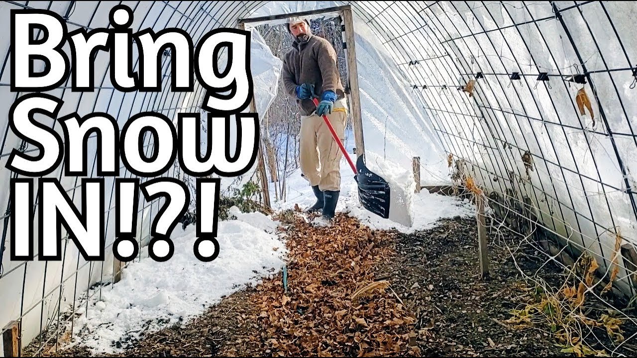 Snow IN a Hightunnel! - YouTube