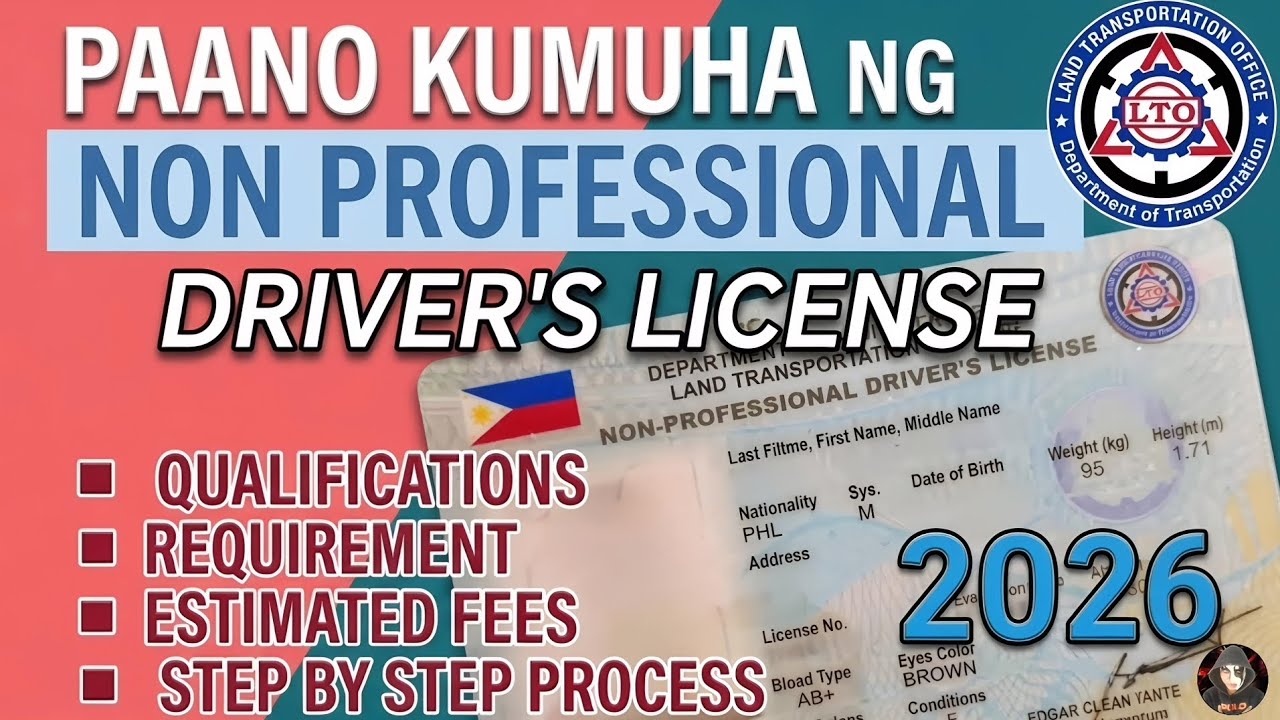 Paano Kumuha Ng Non-Professional Driver's License 2026 - YouTube