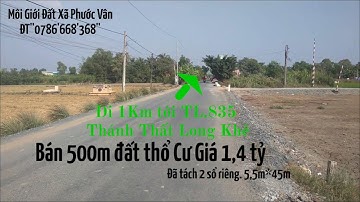 Bán 250m Đất Thổ Cư Giá 700 triệu ĐT