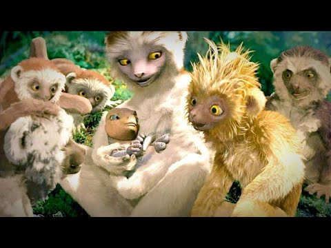 A Monkey Mother Adopts an Orphan Dinosaur Baby & Kept Him with Their Children || Movie Recaps