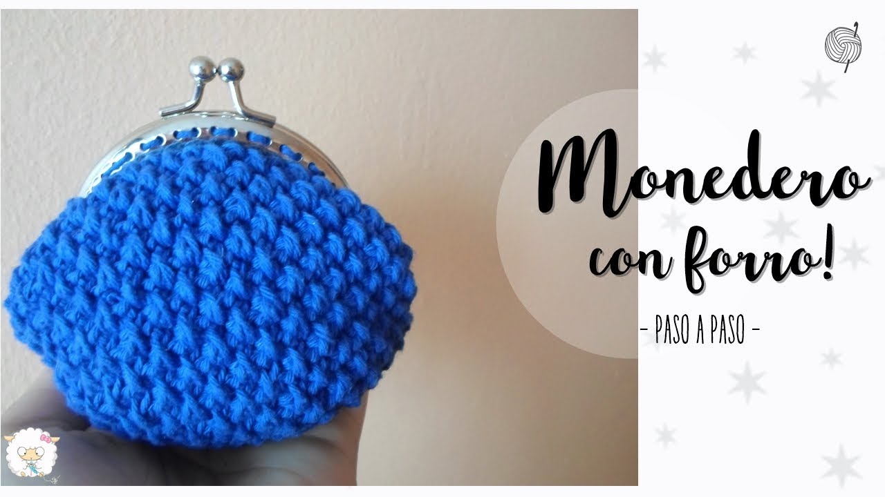 Monedero a crochet con boquilla y forro | purse -