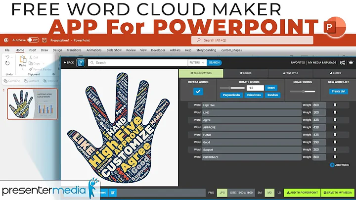 Create Stunning Word Clouds in PowerPoint