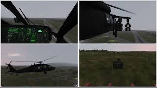 UH-60L mod AI JTAC test 02 - without NVG | DCS World