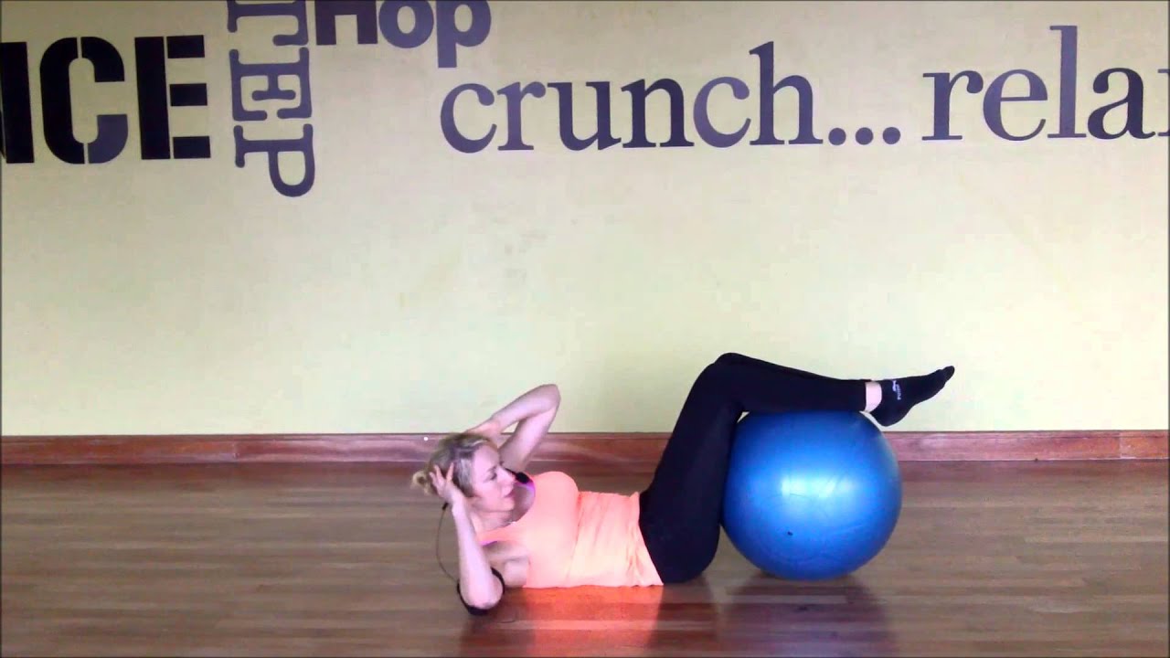 Core Workout Using A Swiss Ball (8 Minute Abs) - YouTube
