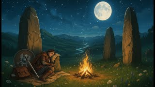 Moonlit Campfire | Relaxing Medieval Fantasy Music for Sleep & Peace