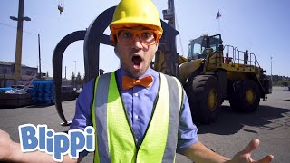 Blippi Learns About Construction Vehicles! | Learning For Kids | Educational Videos For Kids