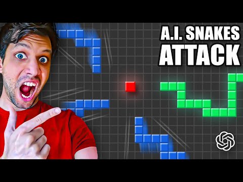 I made ChatGPT code Snake {with extra snakes}