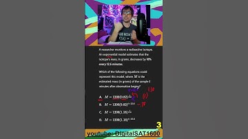 *real* October 2025 SAT: Exponential Functions (review)