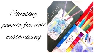 Doll Repaint How To Choose Pencils Pencils From Aliexpress Vs Professional Faber Castell Pencils Youtube