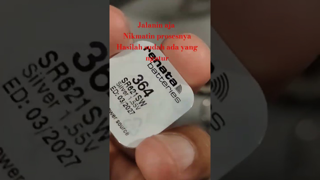 Pergantian batre jam fossil memakai batre renata 364 