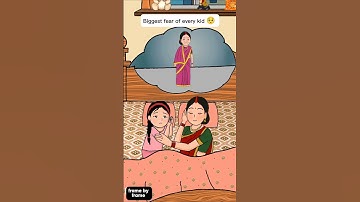 every kid biggest fear 🥺🥹#viral #motherdaughter #maa #family #animation