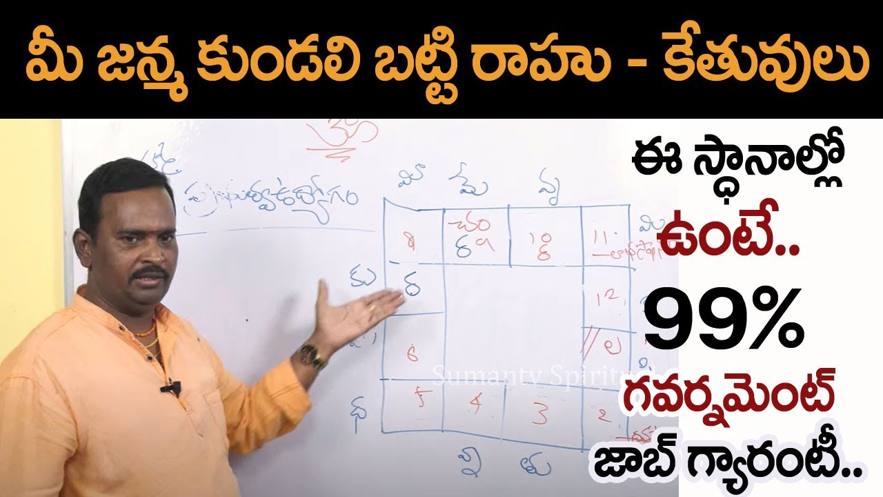 మీకుగవర్నమెంట్ జాబ్ వస్తుందో లేదో తెలుసుకోండి | Government Job Astrology | Anatha Krishna Swamy | SS