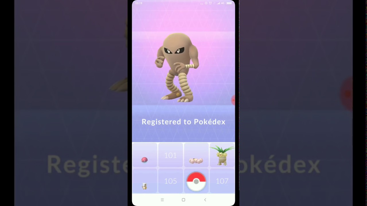 Pokemon Go- Evolution of Tyrogue into Hitmonlee