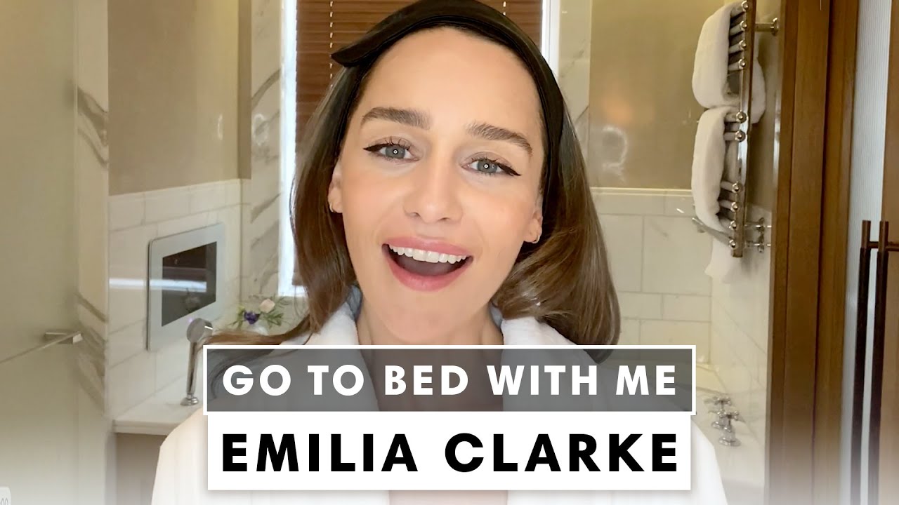 Emilia Clarkes Nighttime Skincare Routine  Go To Bed With Me  Harpers BAZAAR